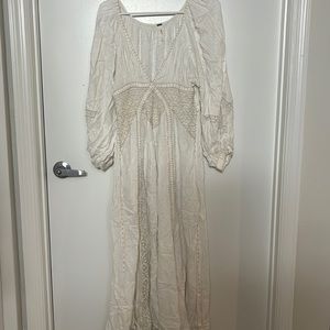 FP white maxi dress